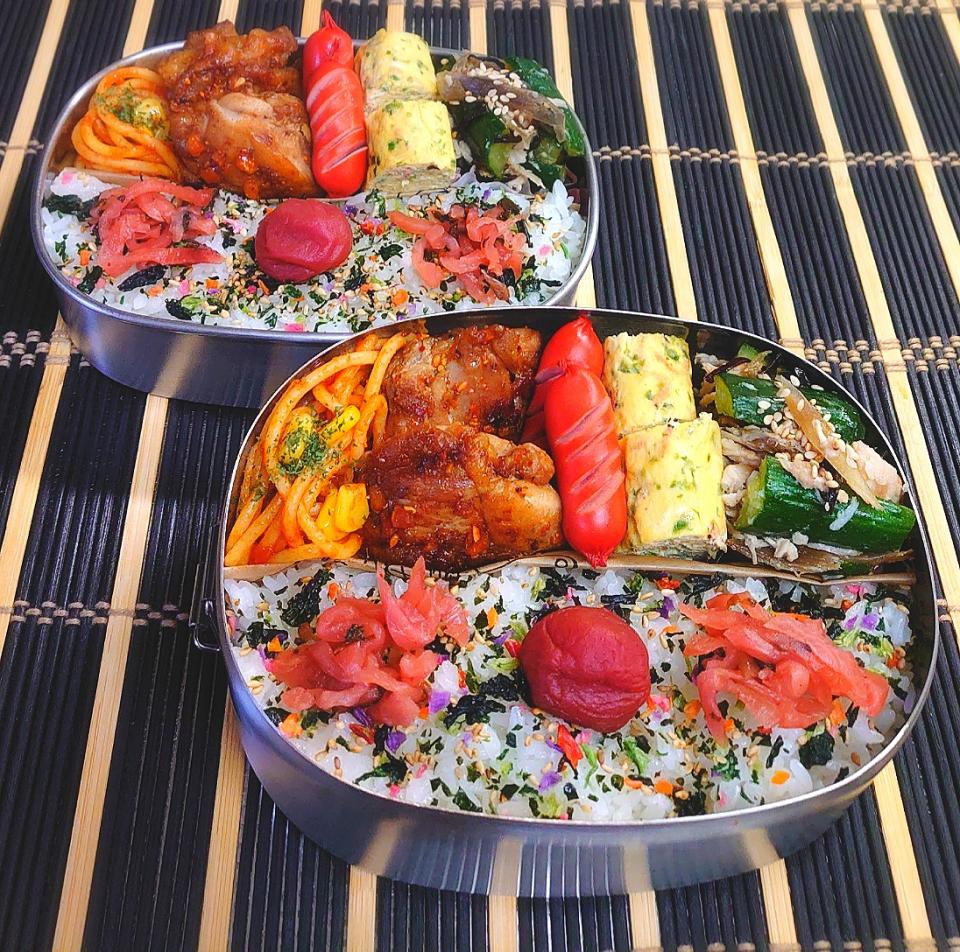 母とムスコのラブラブおソロ♪ケイジャンスパイスチキン弁当